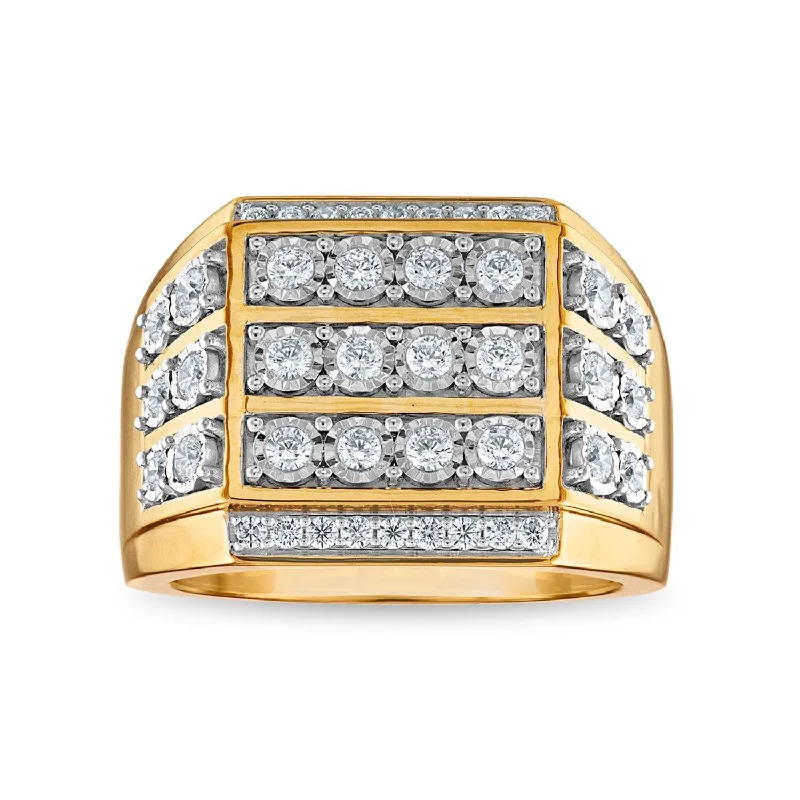 1 CTW Diamond Ring in 10KT Yellow Gold