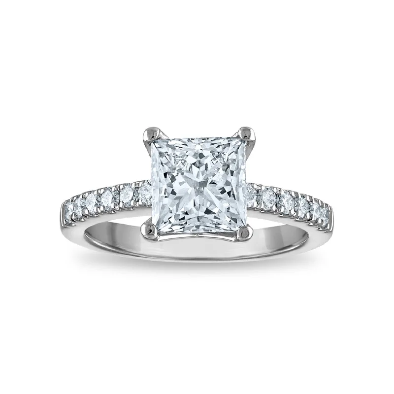 Signature EcoLove Diamond Dreams 2-1/2 CTW Lab Grown Diamond Engagement Ring in 14KT White Gold