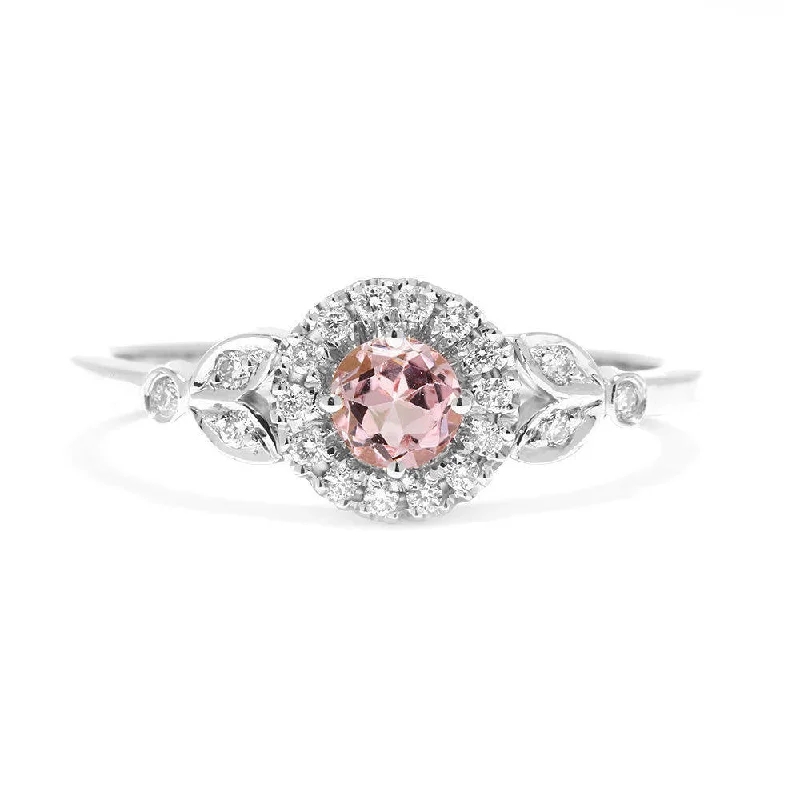 Rome Tourmaline & Diamonds Engagement Ring