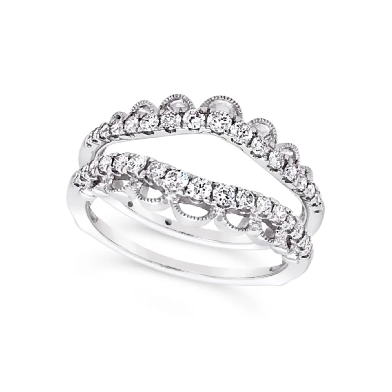 Tapered Design Diamond Ring Guard