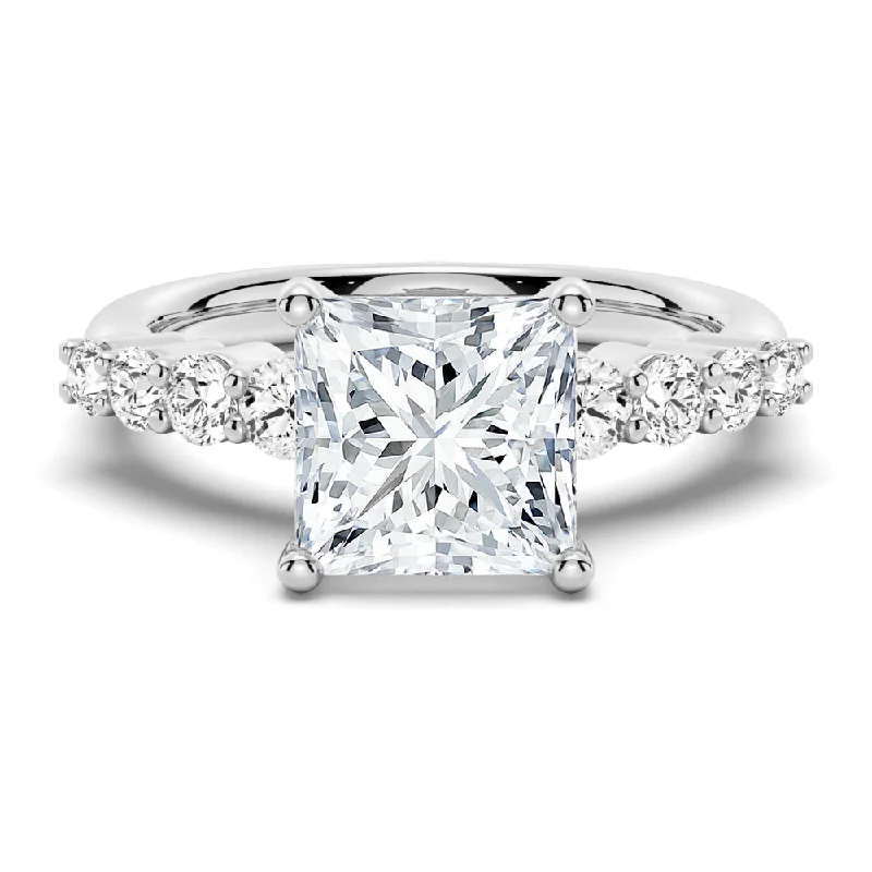 Classic Shared-Prong Princess Cut Engagement Ring