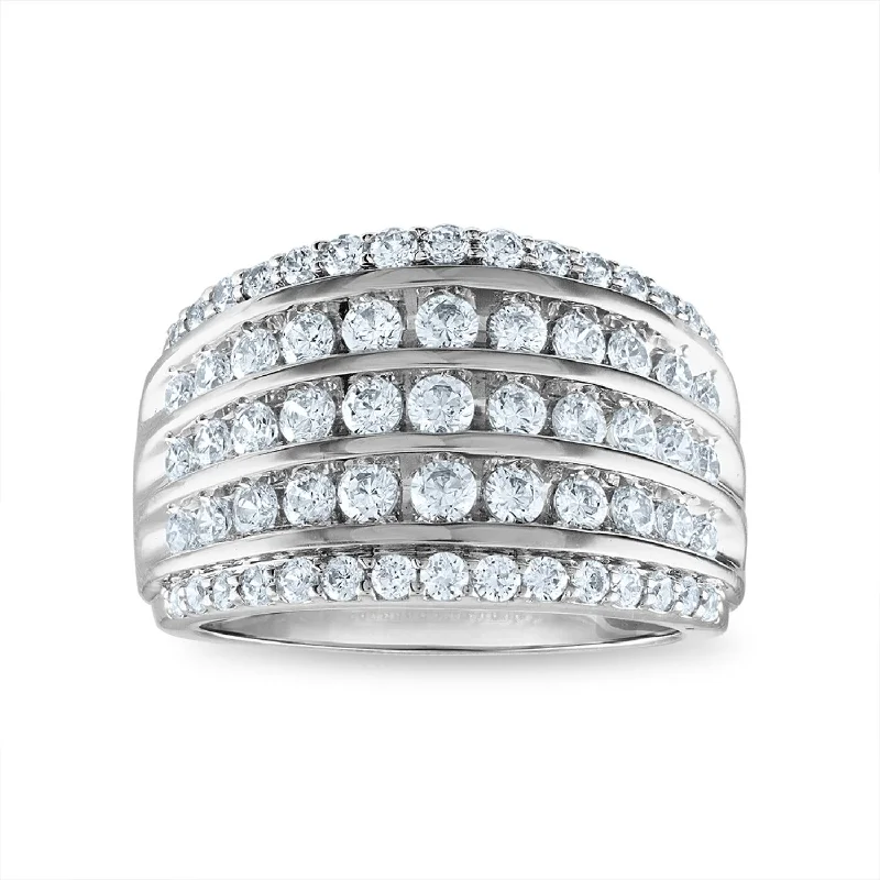 2 CTW Diamond Anniversary Ring in 10KT White Gold