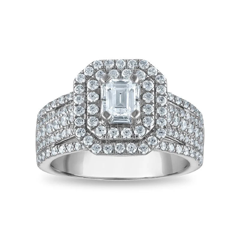 Signature Diamond Dreams 1-1/2 CTW Diamond Engagement Ring in 14KT White Gold