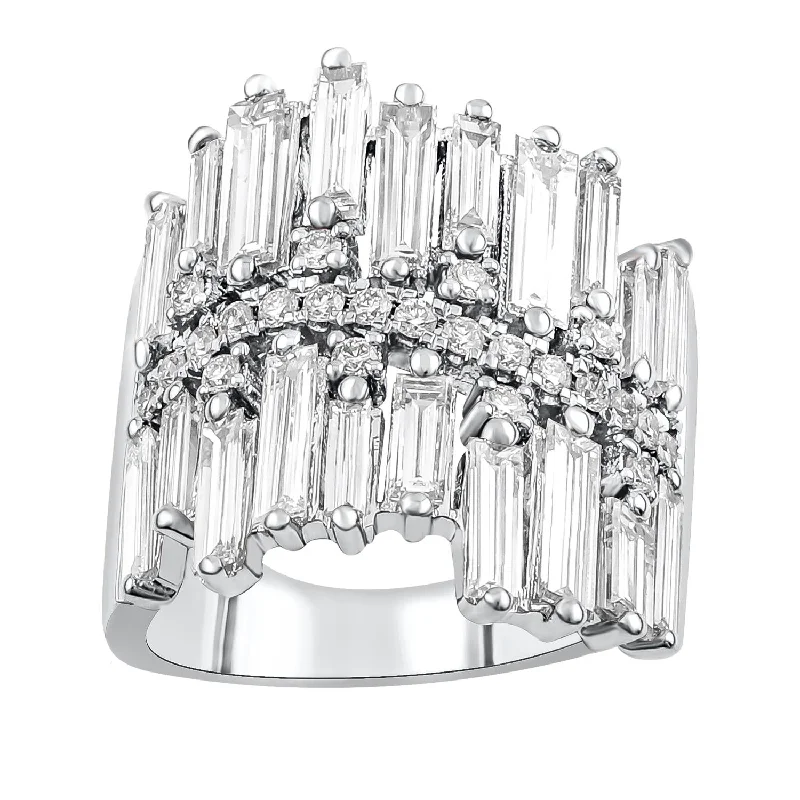 Signature EcoLove 4-1/5 CTW Diamond Anniversary Ring in 14KT White Gold