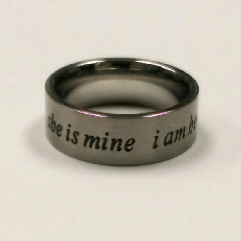 Stainless Steel Ring; Size 7