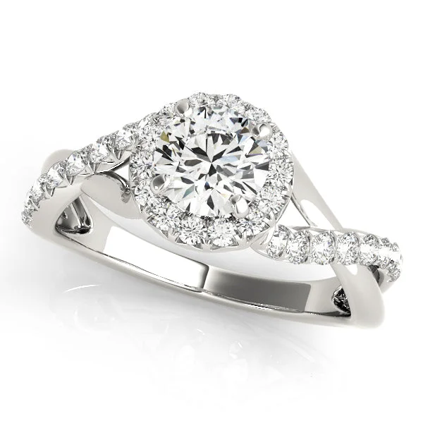 Diamond Halo and Cross Over Engagement Mounting