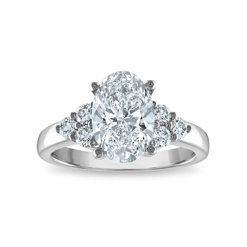 Signature EcoLove Diamond Dreams 2-5/8 CTW Lab Grown Diamond Engagement Ring in 14KT White Gold