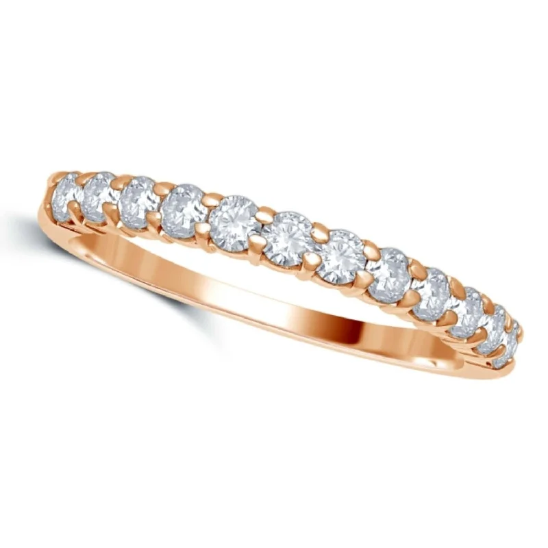 1/2 CTW Diamond Wedding Ring in 14KT Rose Gold