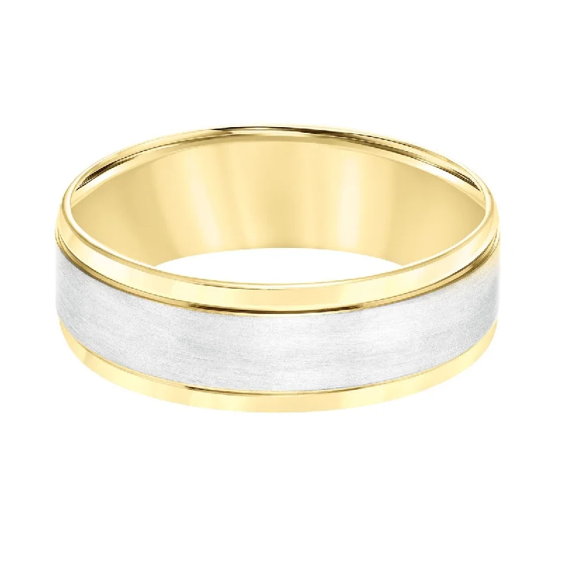 7MM Wedding Ring in 10KT Two-Tone Gold