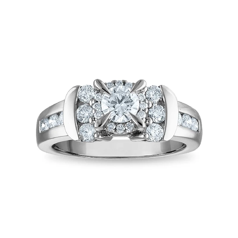 Signature Diamond Dreams 1 CTW Diamond Engagement Ring in 14KT White Gold