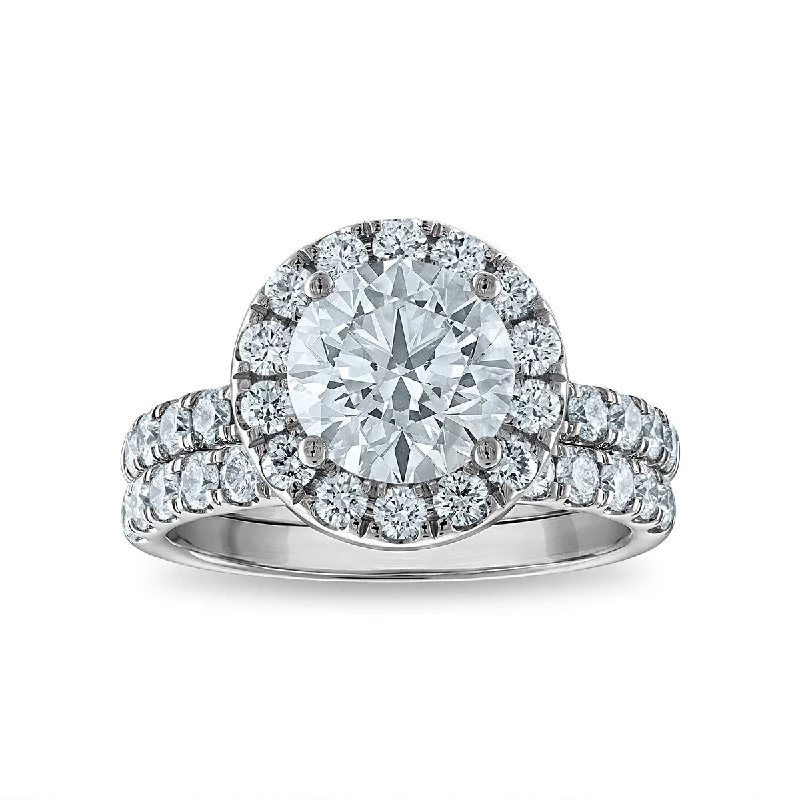 Signature EcoLove Diamond Dreams 3-1/3 CTW Lab Grown Diamond Bridal Set in 14KT White Gold