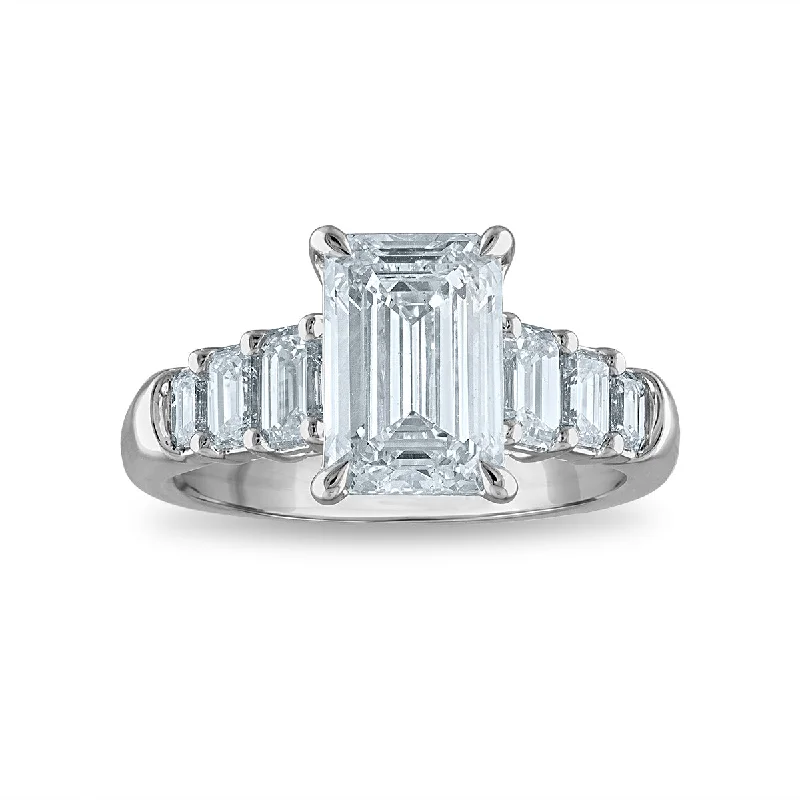 Signature EcoLove Diamond Dreams 4-1/7 CTW Lab Grown Diamond Engagement Ring in 14KT White Gold