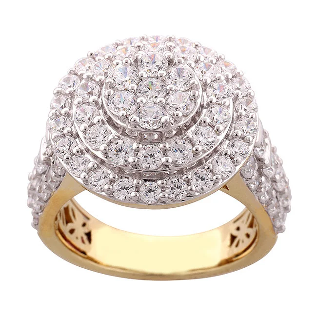 Red Hot Deal  3 CTW Diamond Engagement Ring in 10KT Yellow Gold