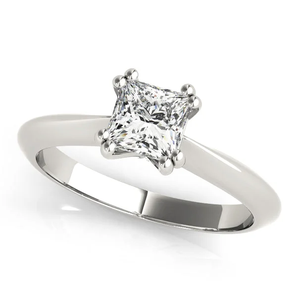 Princess Cut Solitaire Engagement Mounting