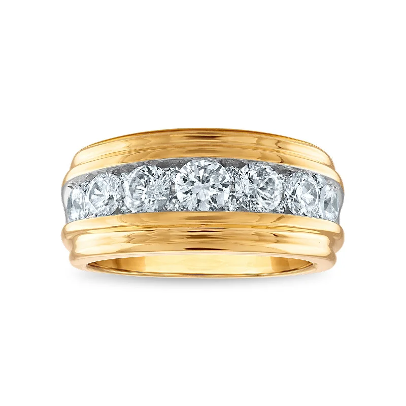 Signature 2 CTW Diamond Wedding Ring in 14KT Yellow Gold