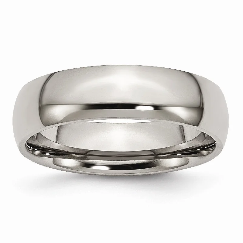 Titanium 6mm Polished Band