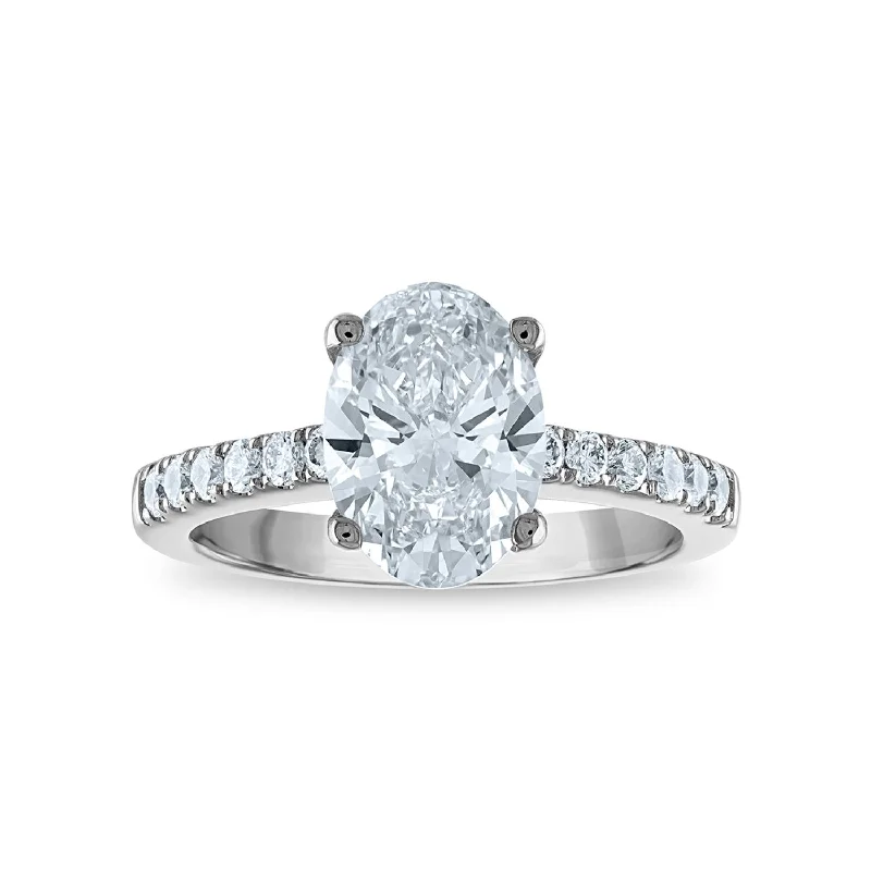 Signature EcoLove Diamond Dreams 2-1/2 CTW Lab Grown Diamond Engagement Ring in 14KT White Gold